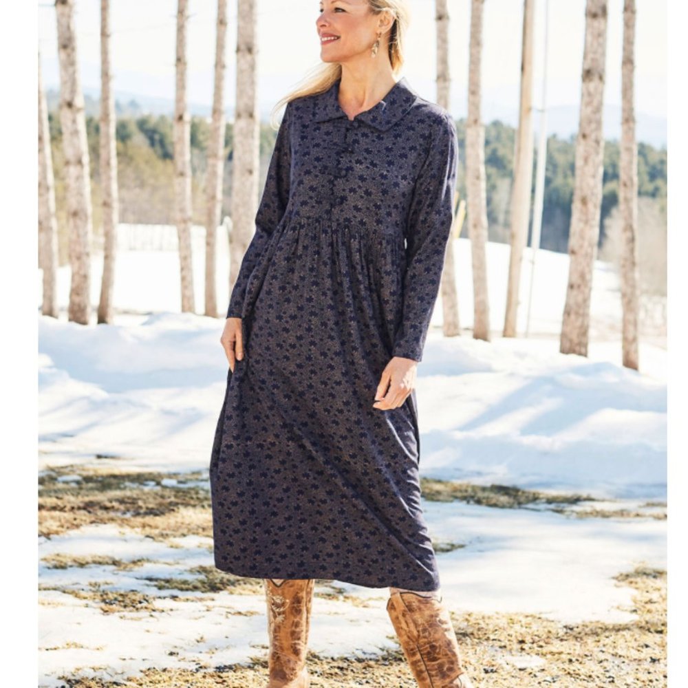 Long Sleeve April Cornell Midi Dress